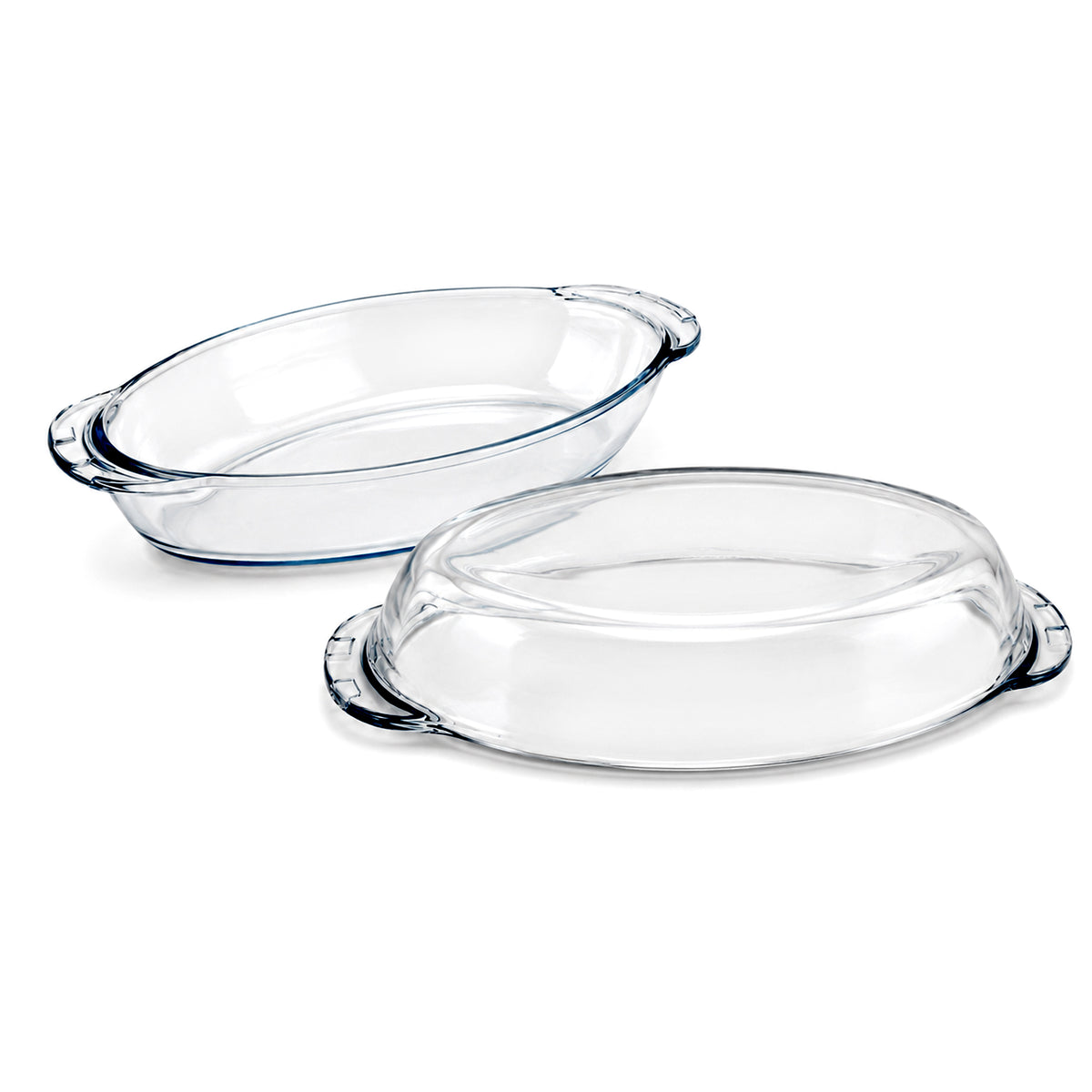 Pasabahce Borcam 1.9-Liter Oval Dish With Lid