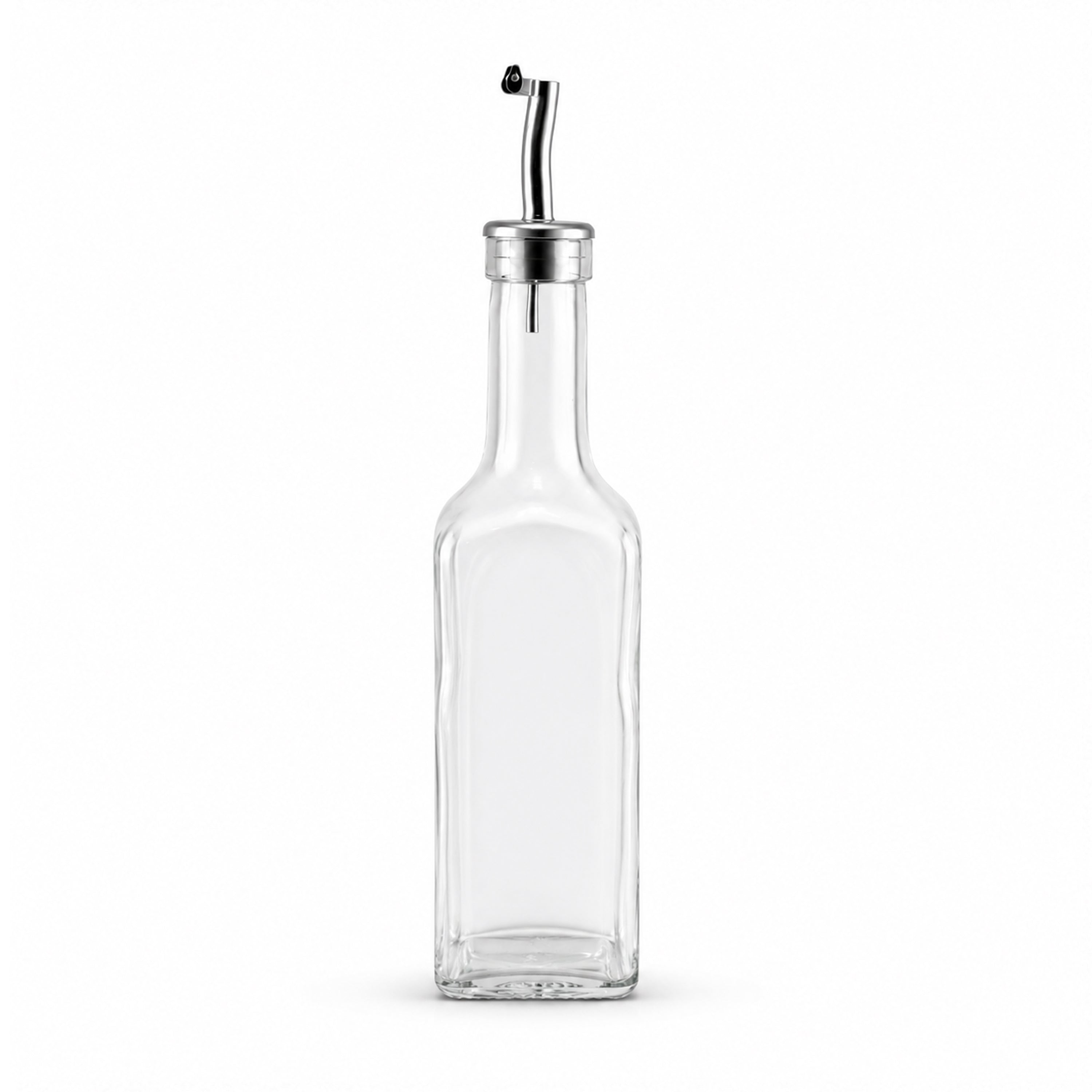 Pasabahce Homemade 300 mL Glass Oil Bottle With Flower Design