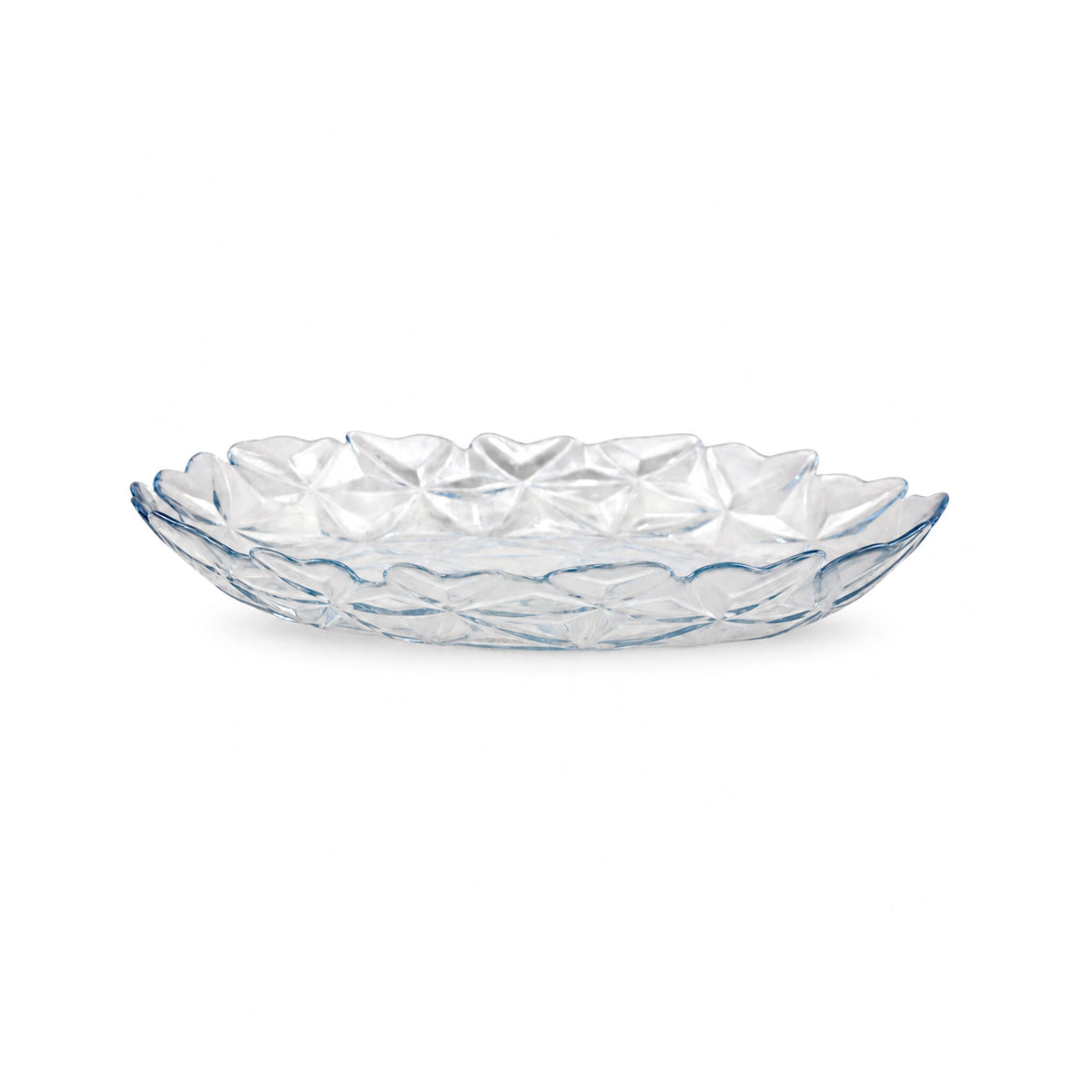 Pasabahce Estrella 13-inch Glass Serving Oval Dish Kaka Bawa Sons