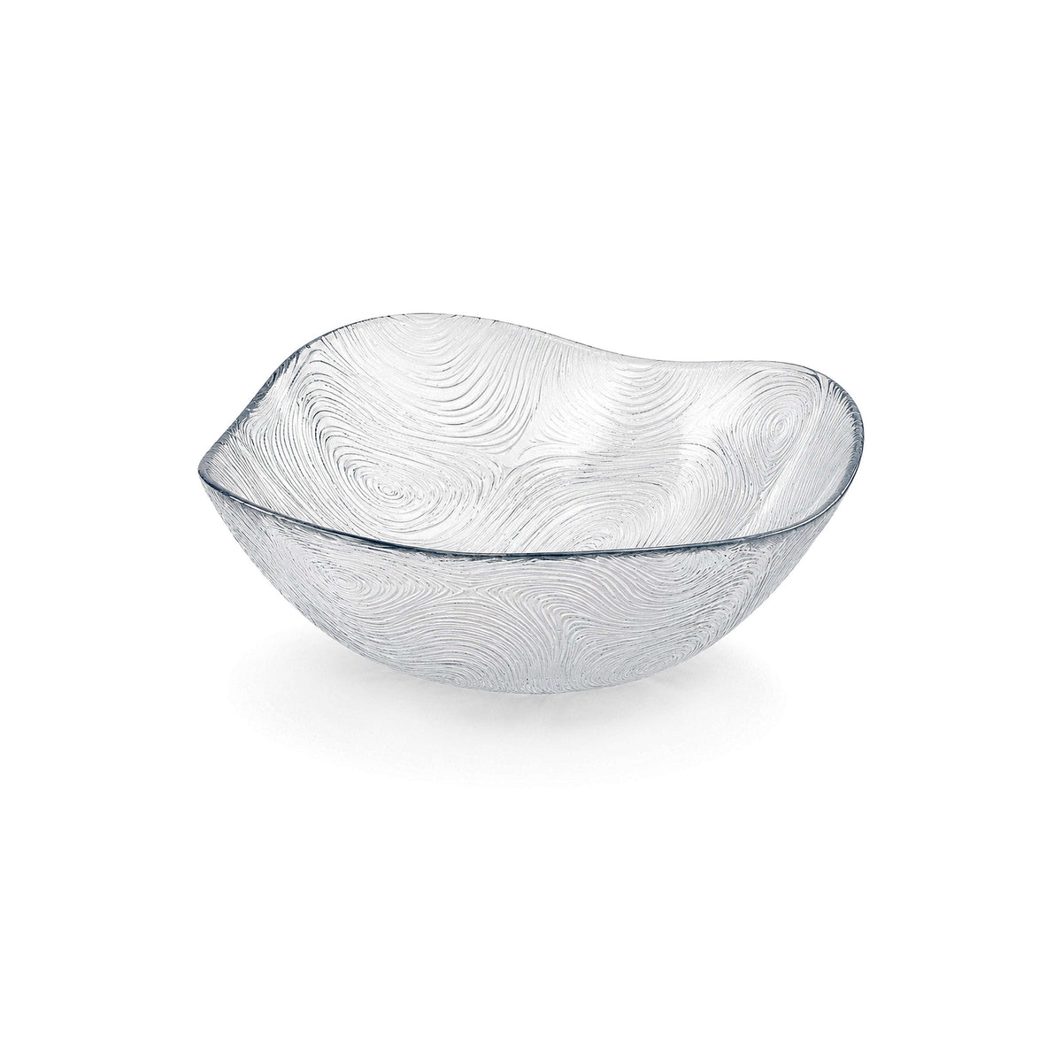 Pasabahce Linden Batik 10-inch Glass Serving Bowl Kaka Bawa Sons