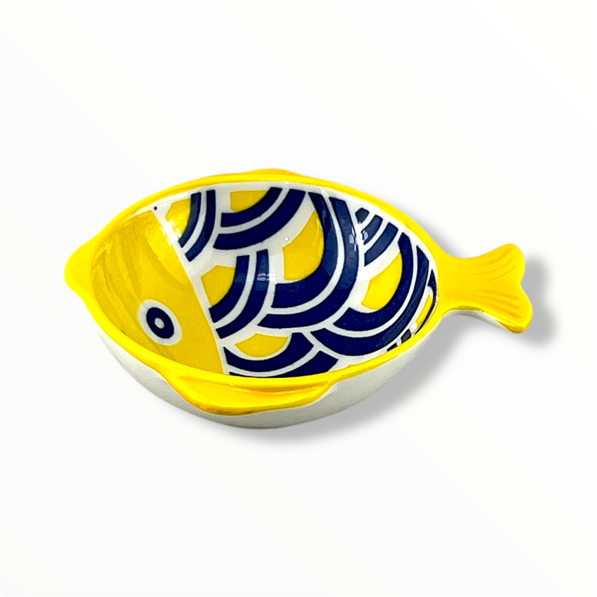 Zouk Porcelain Fish-Shaped Ramekin 3.5"