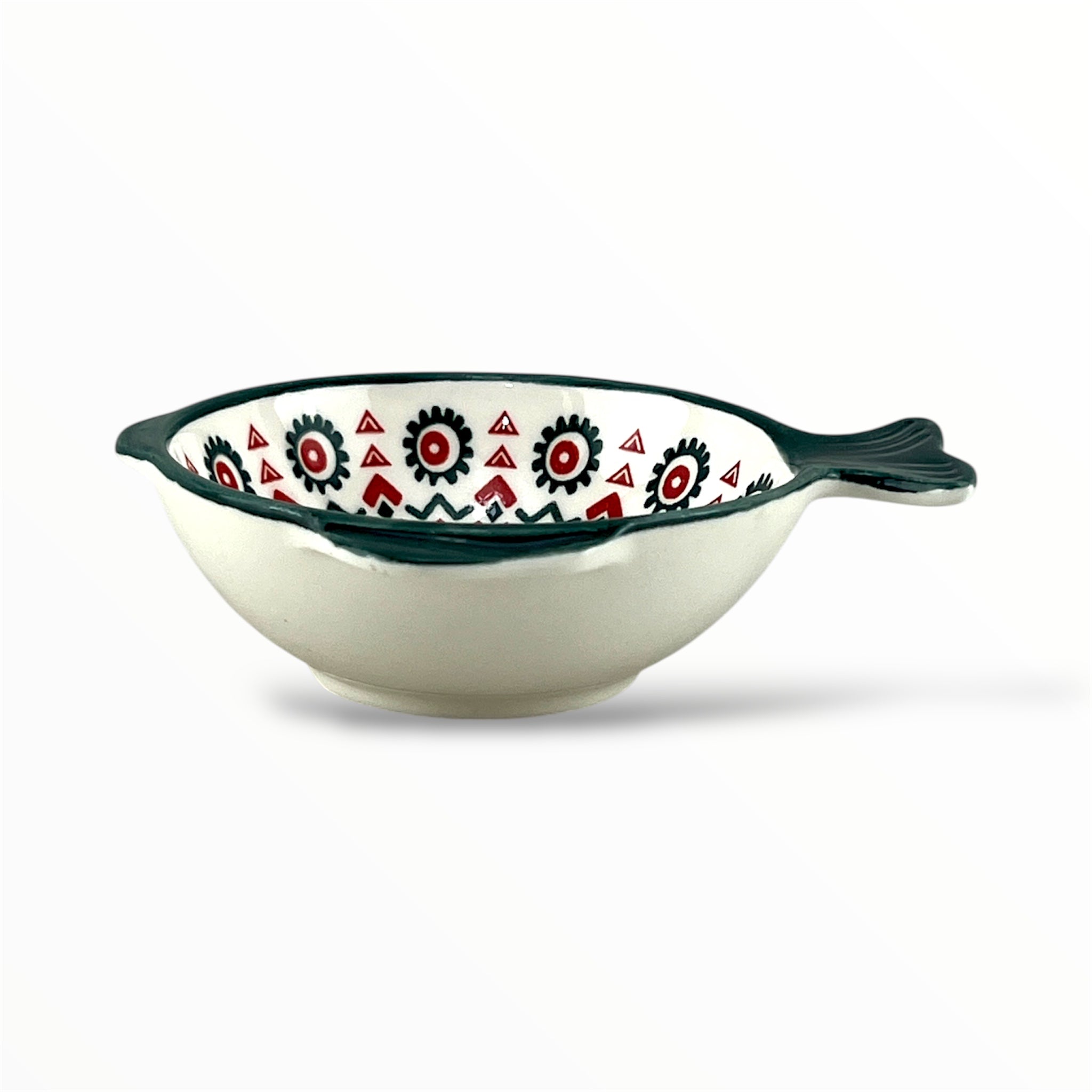 Zouk Porcelain Fish-Shaped Ramekin 3.5"