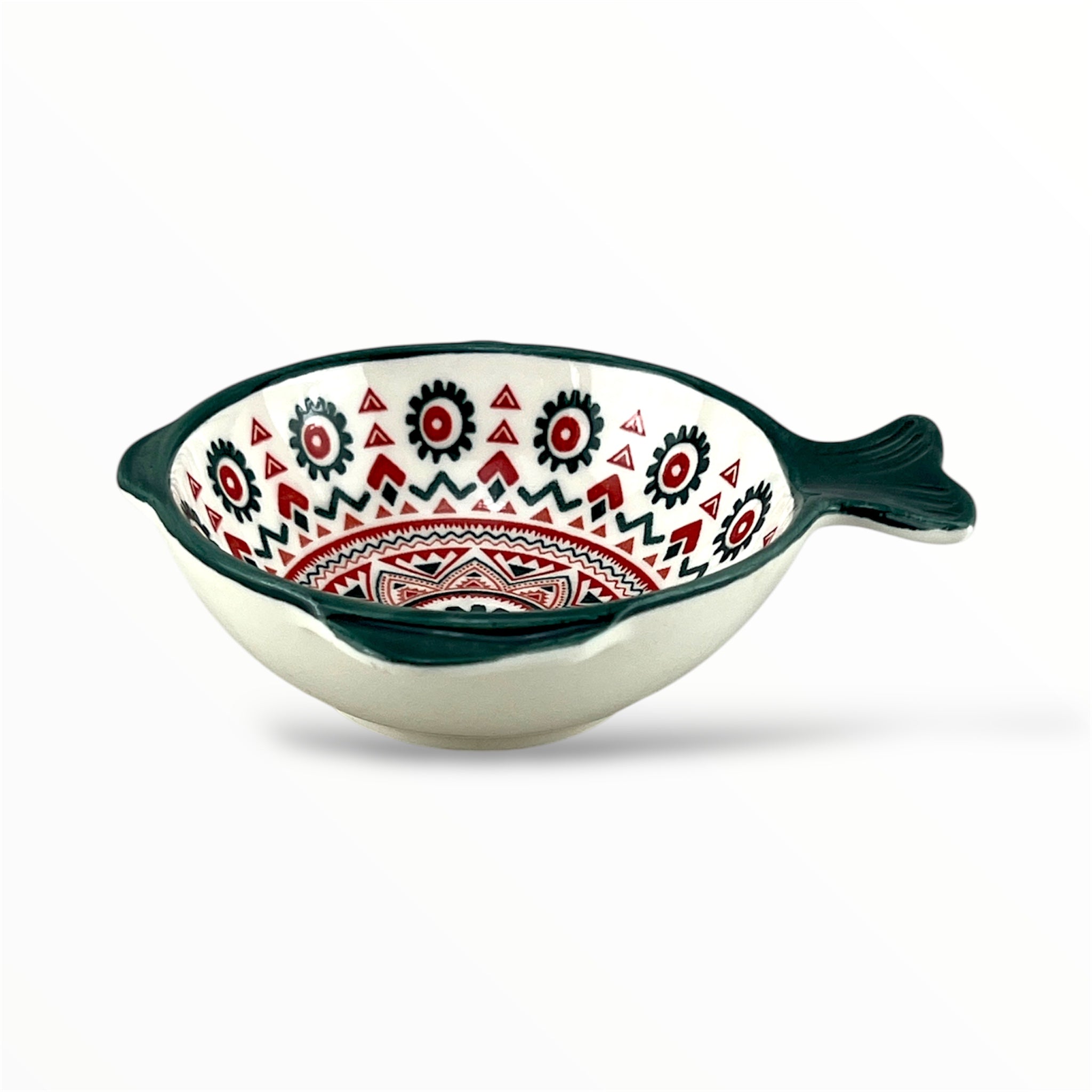 Zouk Porcelain Fish-Shaped Ramekin 3.5"