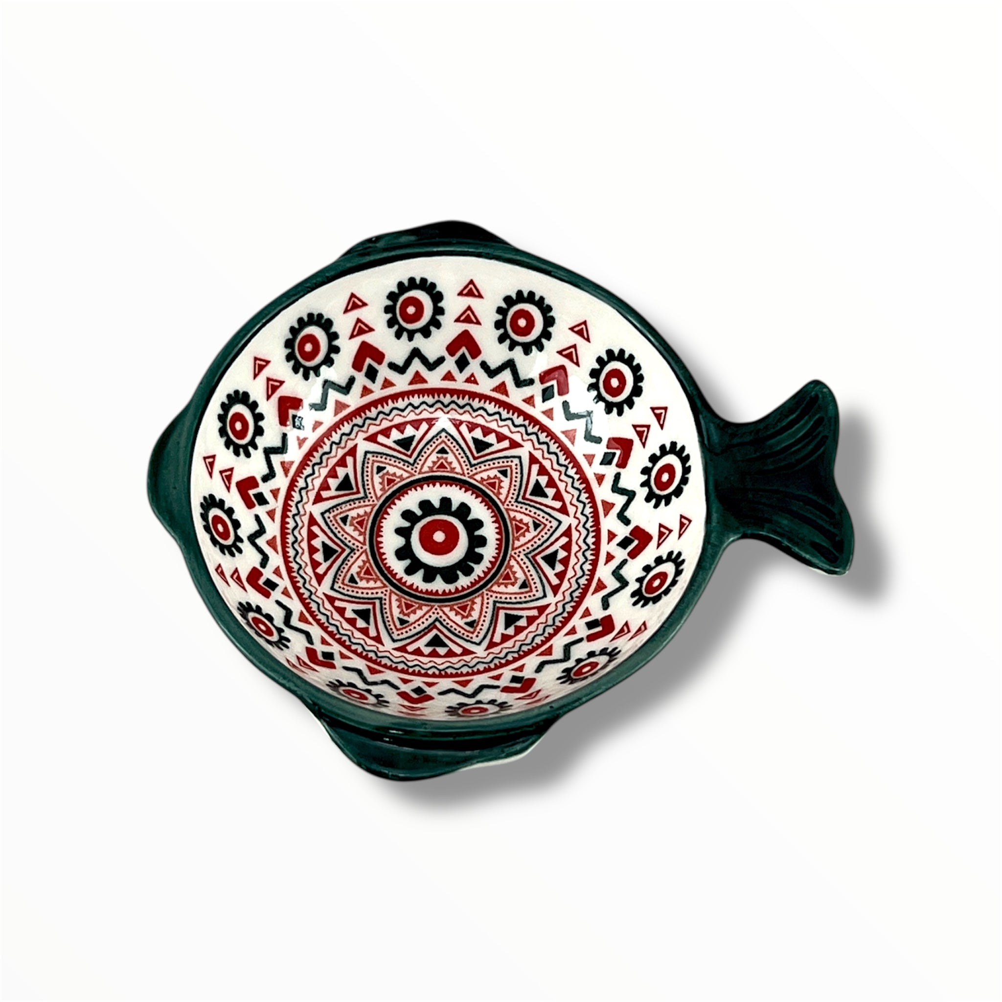 Zouk Porcelain Fish-Shaped Ramekin 3.5"
