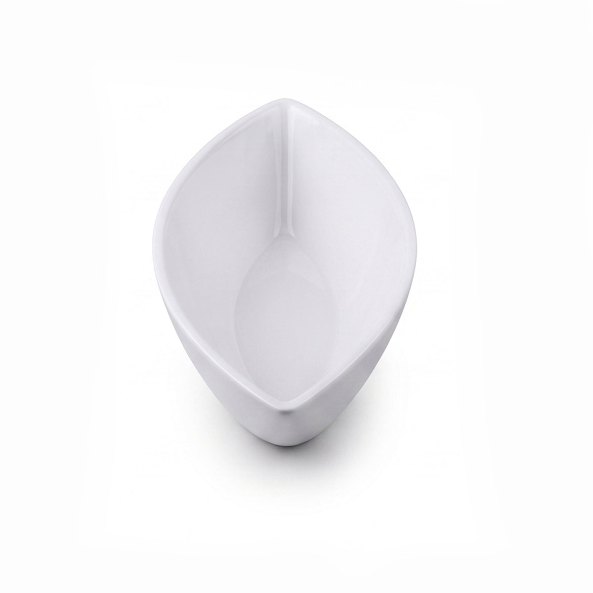 Symphony Ceramic Serving Bowl | White Boat Shaped | 44 CM