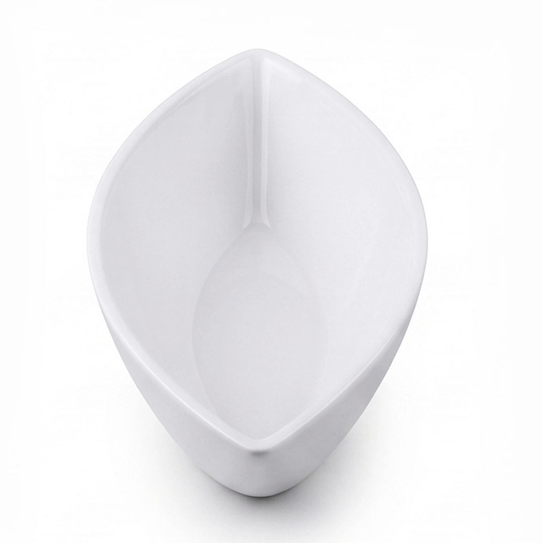 Symphony Ceramic Boat-Shaped Serving Bowl | White | 34 CM