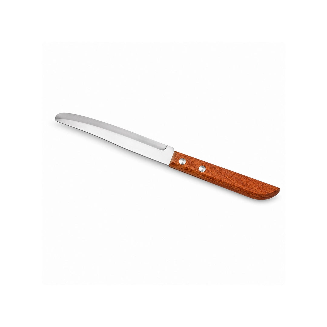 Kiwi 502 Stainless Steel Knife | 9-Inch Wood Handle