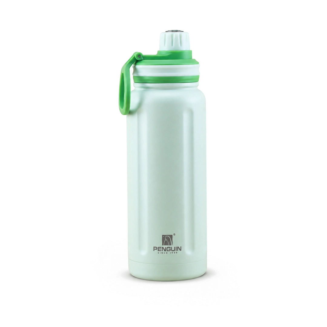 Penguin Steel Vacuum Flask - 700ml | Hot & Cold Insulation | Green Color