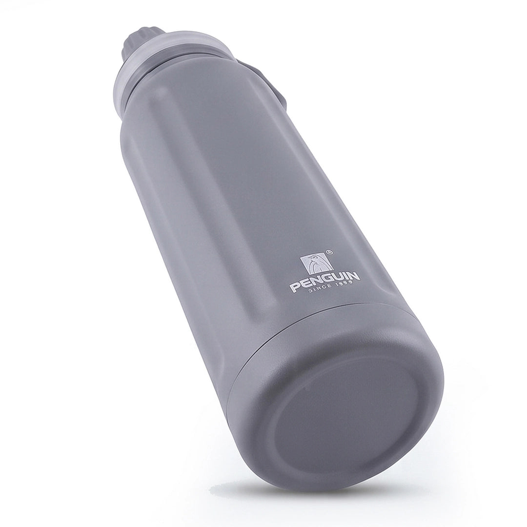 Penguin Steel Vacuum Flask - 700ml | Hot & Cold Insulation | Gray Color