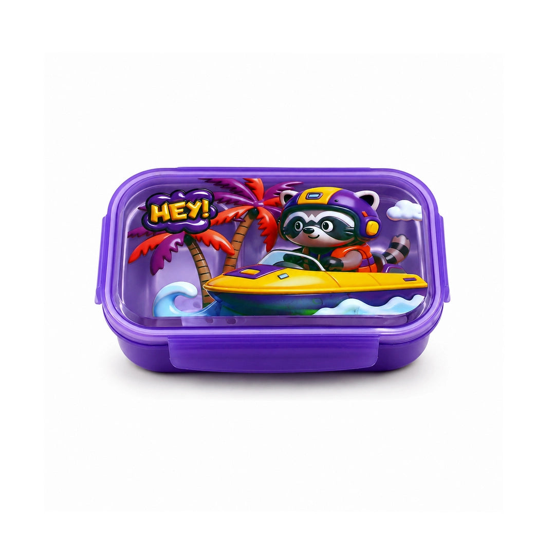 Tedemei Stainless Steel Lunch Box | Purple Raccoon