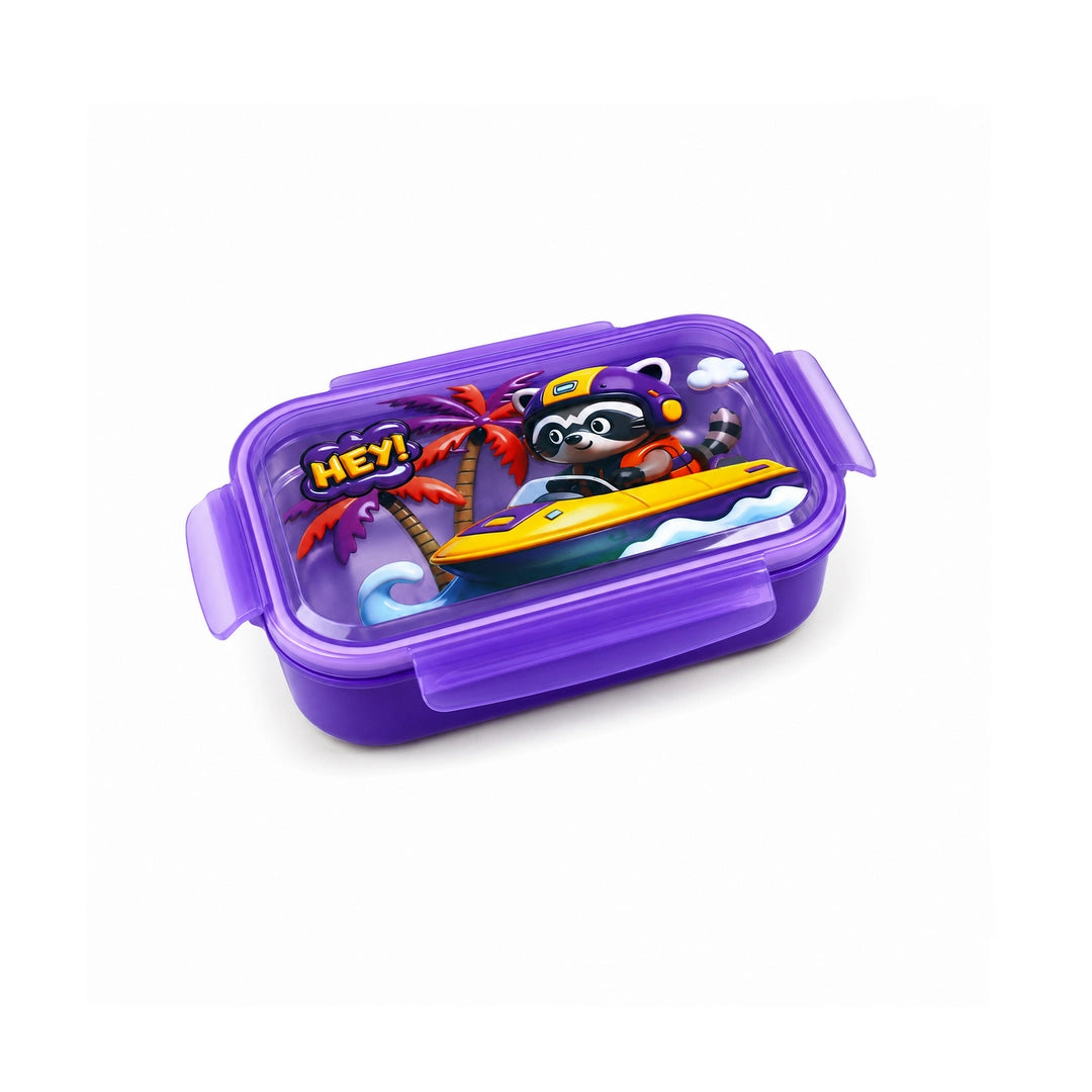 Tedemei Stainless Steel Lunch Box | Purple Raccoon