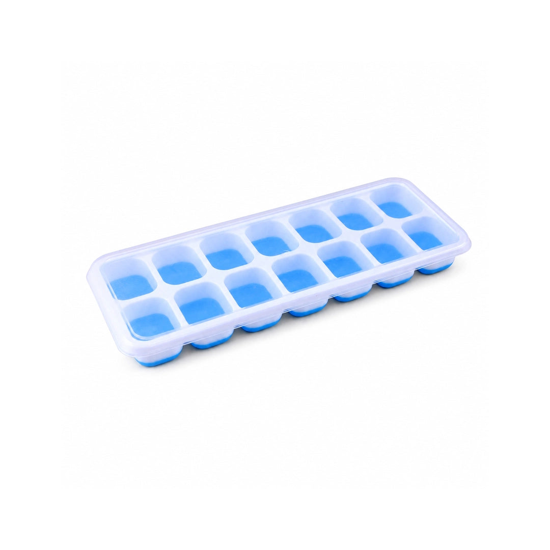 BEST Silicone Ice Cube Tray - 9.5-Inch | Blue & Green