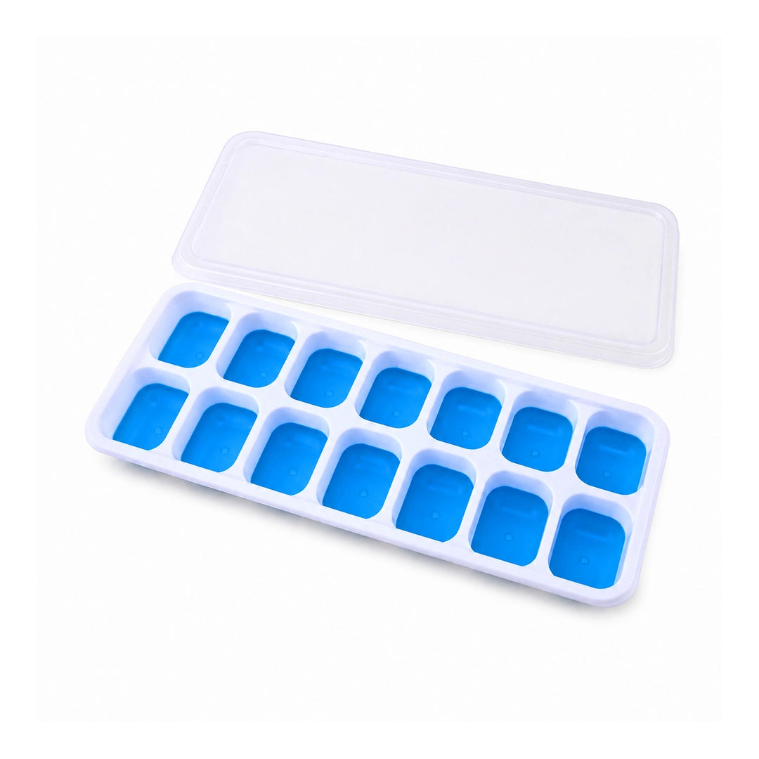 BEST Silicone Ice Cube Tray - 9.5-Inch | Blue & Green
