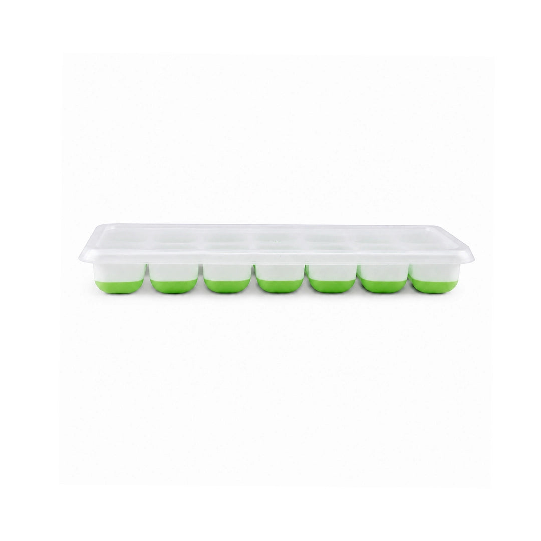 BEST Silicone Ice Cube Tray - 9.5-Inch | Blue & Green