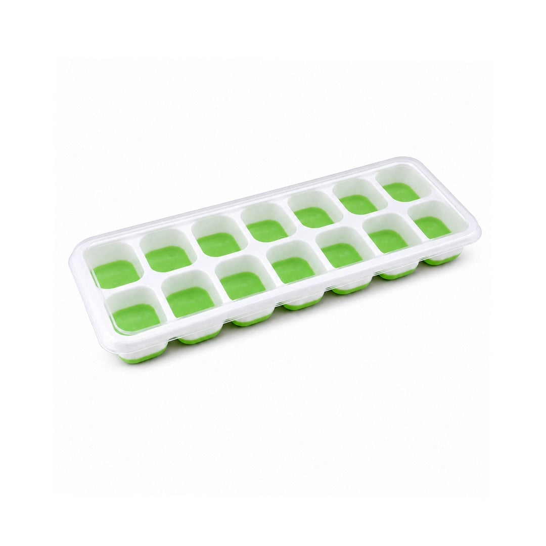 BEST Silicone Ice Cube Tray - 9.5-Inch | Blue & Green