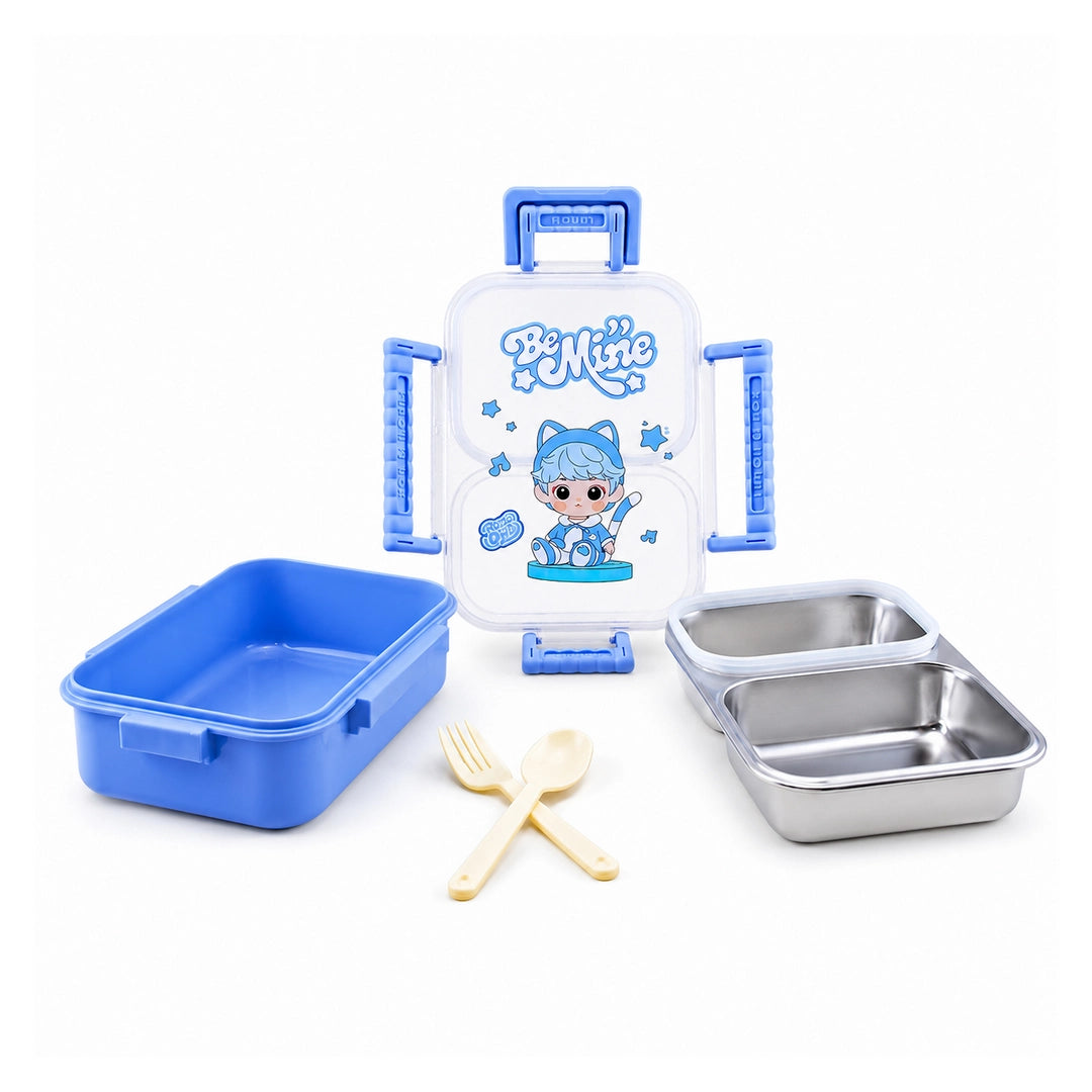 Tedemei Stainless Steel Lunch Box | Blue Be Mine
