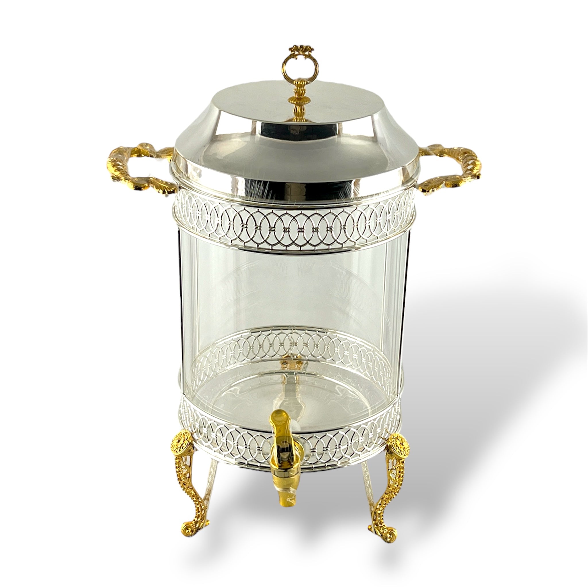 Luxury Beverage Dispenser Silver