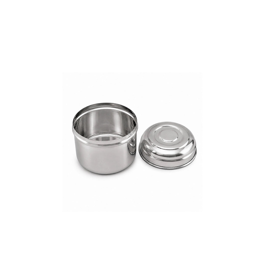 Stainless Steel Round Storage Box with Airtight Lid | 6 Sizes