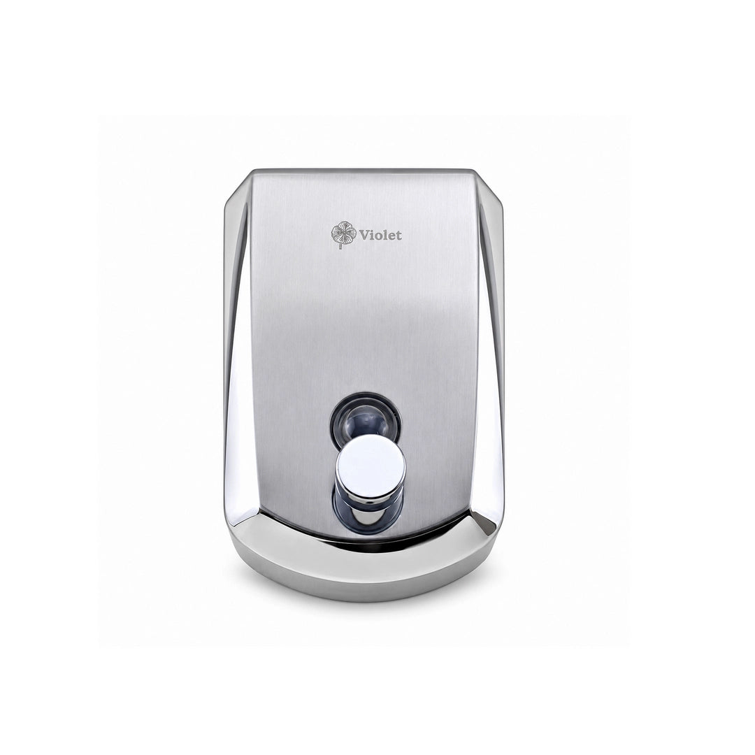 Crest Violet Metal Soap Dispenser