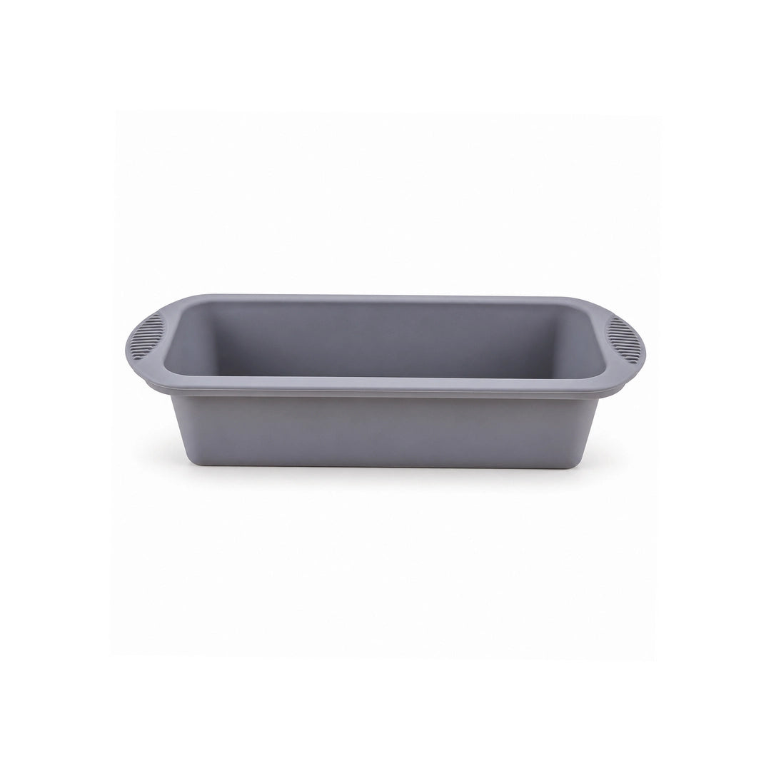 BEST Silicone Loaf Pan 10.5-Inch | Grey & Pink