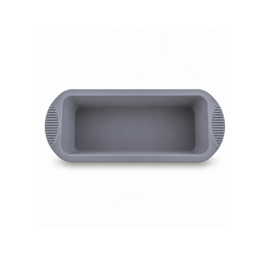 BEST Silicone Loaf Pan 10.5-Inch | Grey & Pink