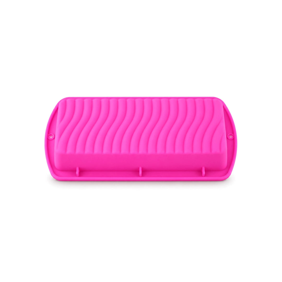 BEST Silicone Loaf Pan 10.5-Inch | Grey & Pink