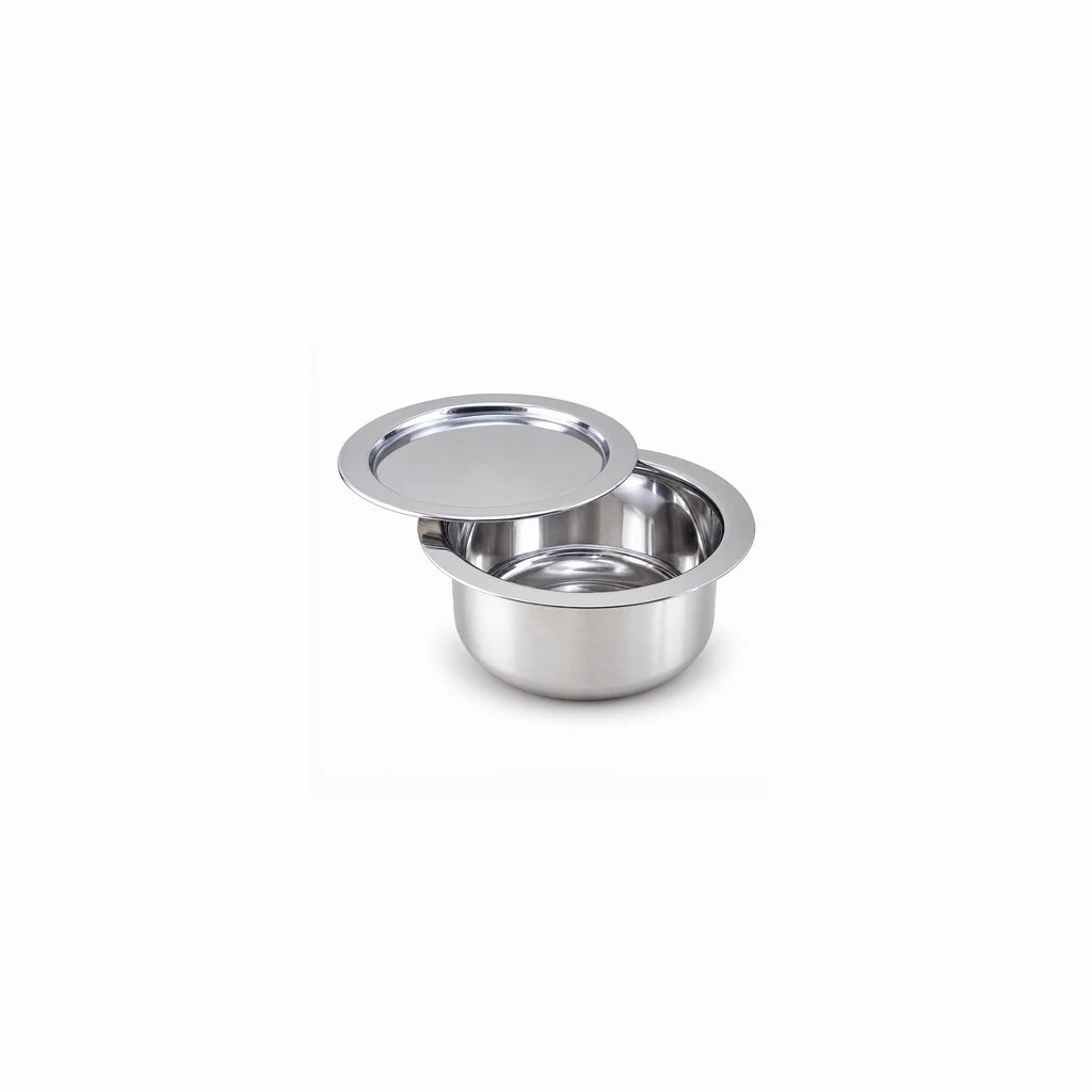 Stainless Steel Cooking Pot With Lid | 7 Inch