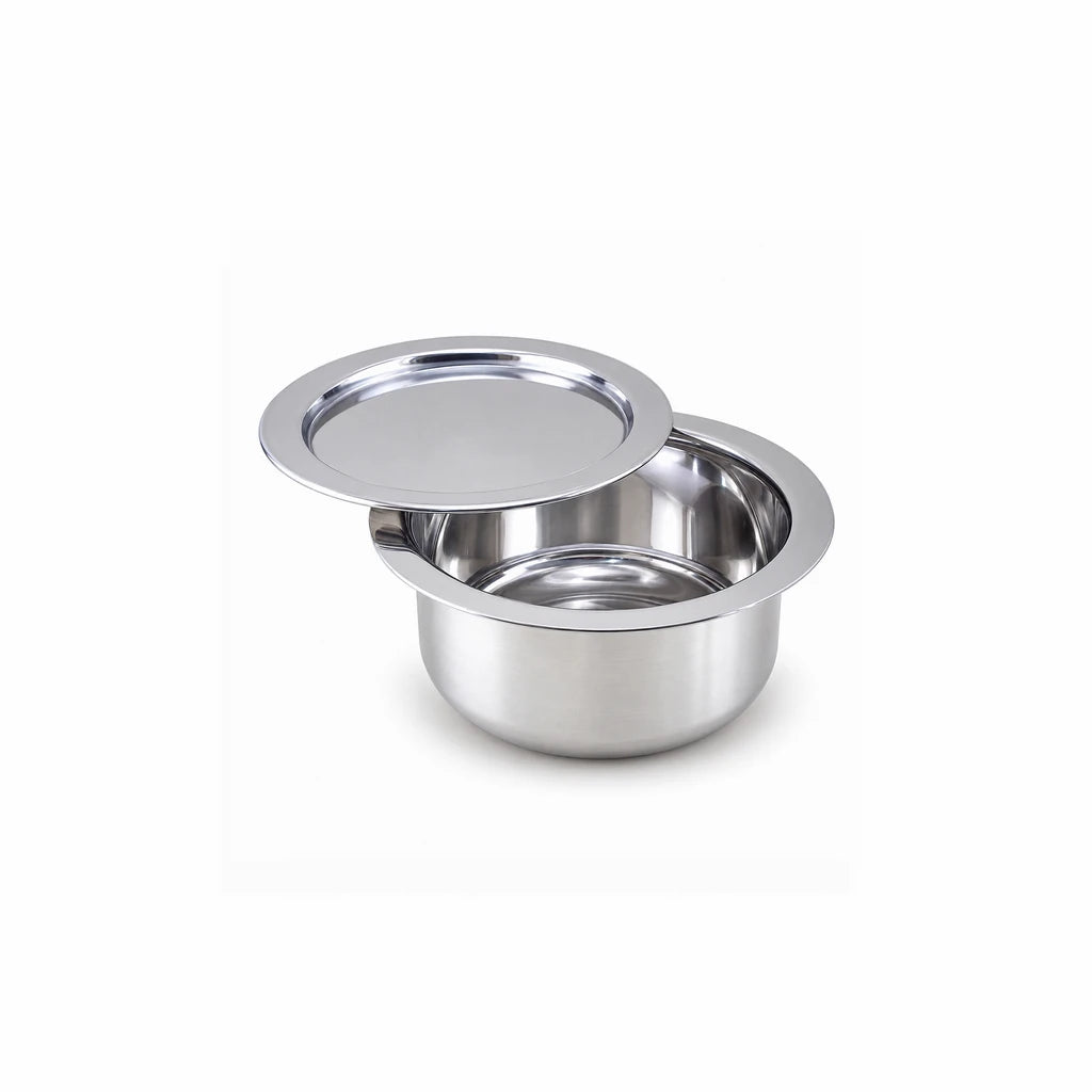 Stainless Steel Cooking Pot With Lid | 9 Inch