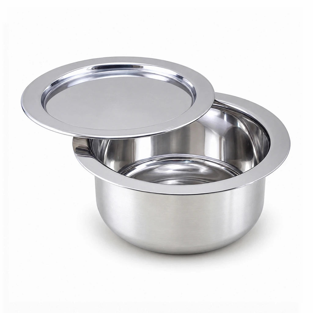Stainless Steel Cooking Pot With Lid | 18 Inch