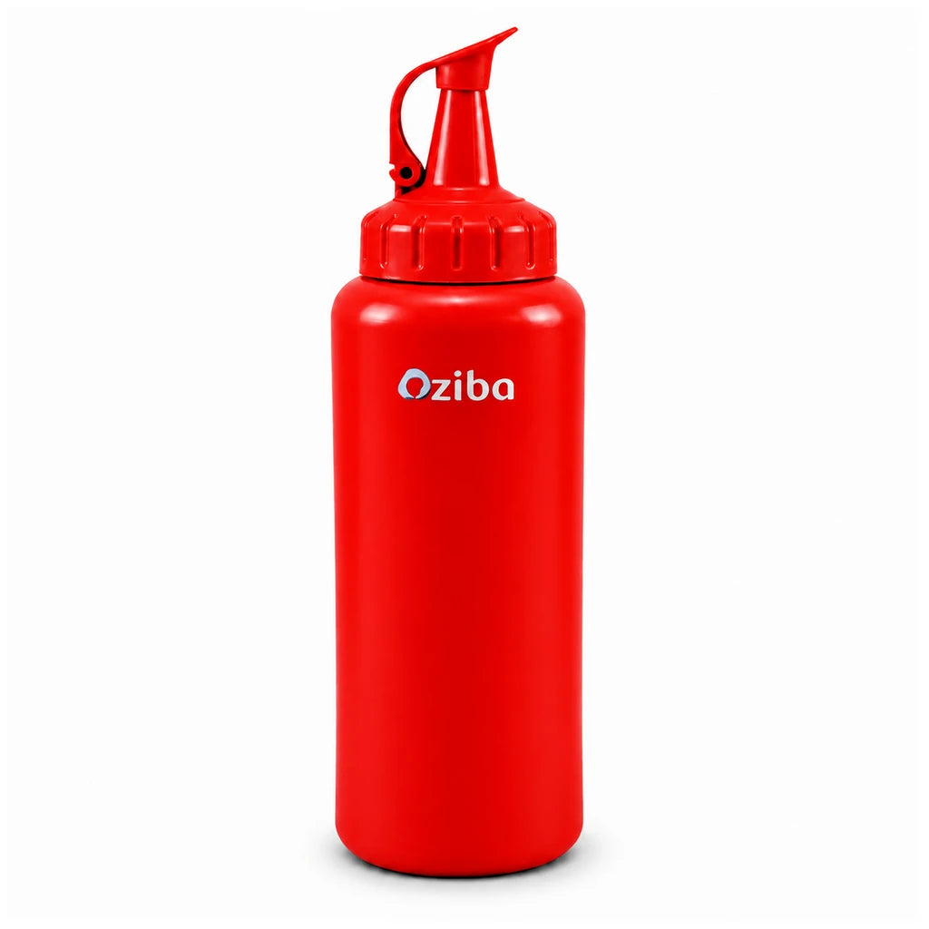 Ziba Plastic Sauce Bottle - 1000 ML | Red