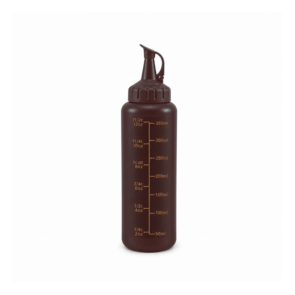 Ziba Plastic Sauce Bottle - 350 ML | Brown