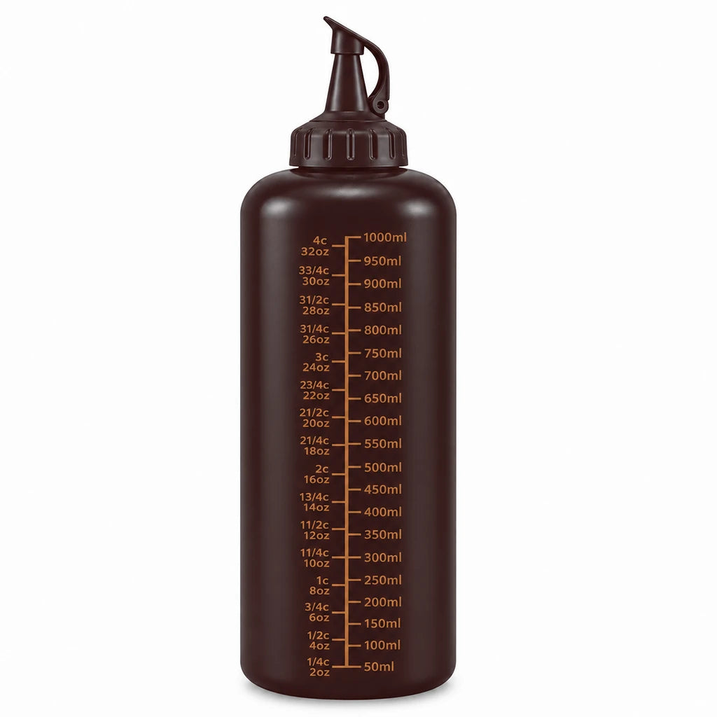 Ziba Plastic Sauce Bottle - 1000 ML | Brown