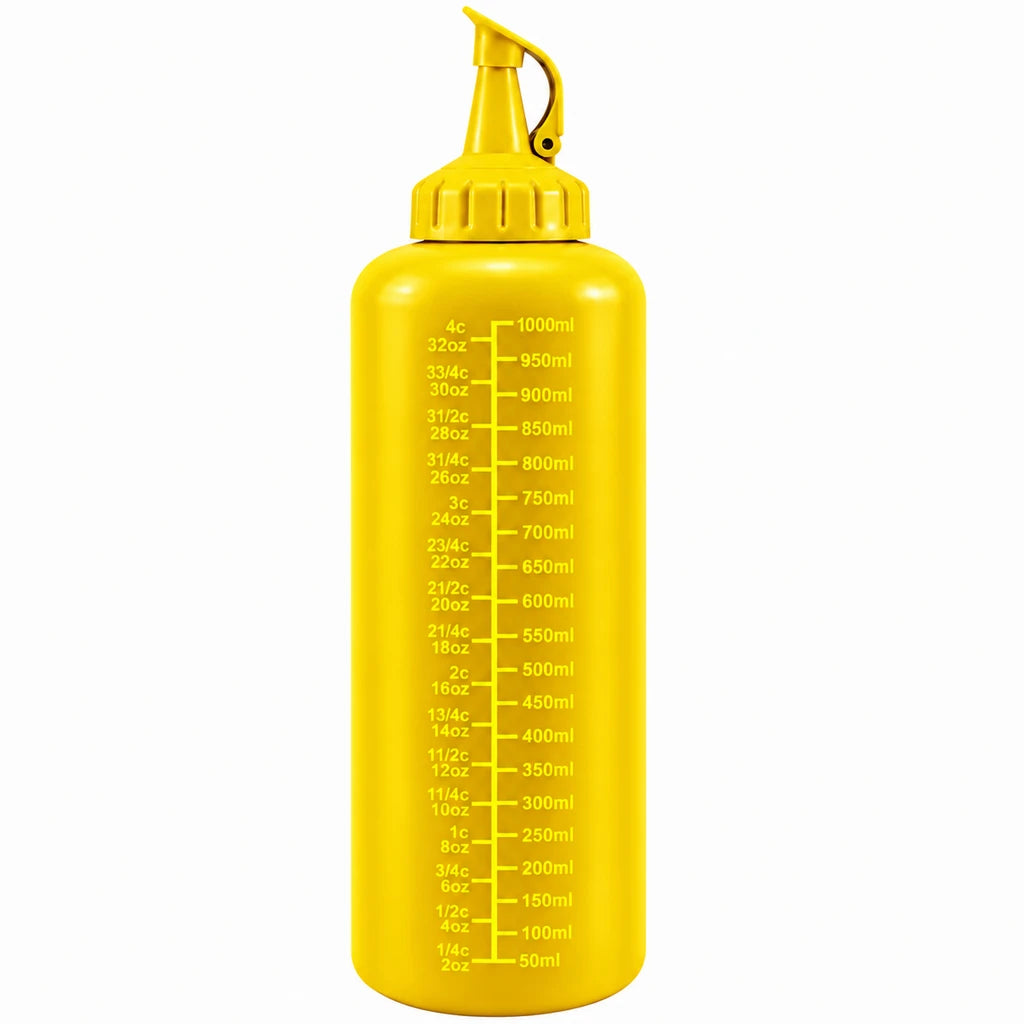 Ziba Plastic Sauce Bottle - 1000 ML | Yellow