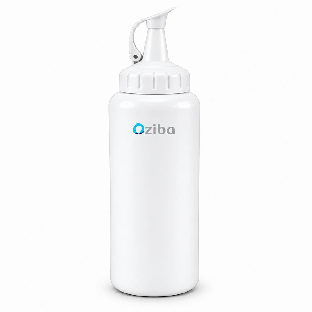 Ziba Plastic Sauce Bottle - 1000 ML | White