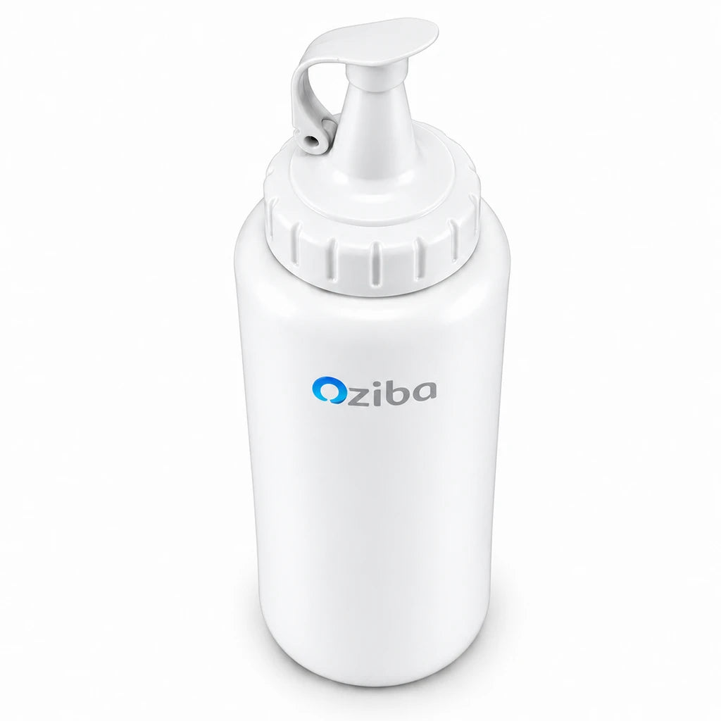 Ziba Plastic Sauce Bottle - 1000 ML | White