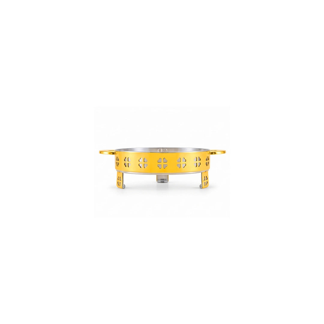 Oman Gold Coated Steel Serving Platter Stand | 20cm