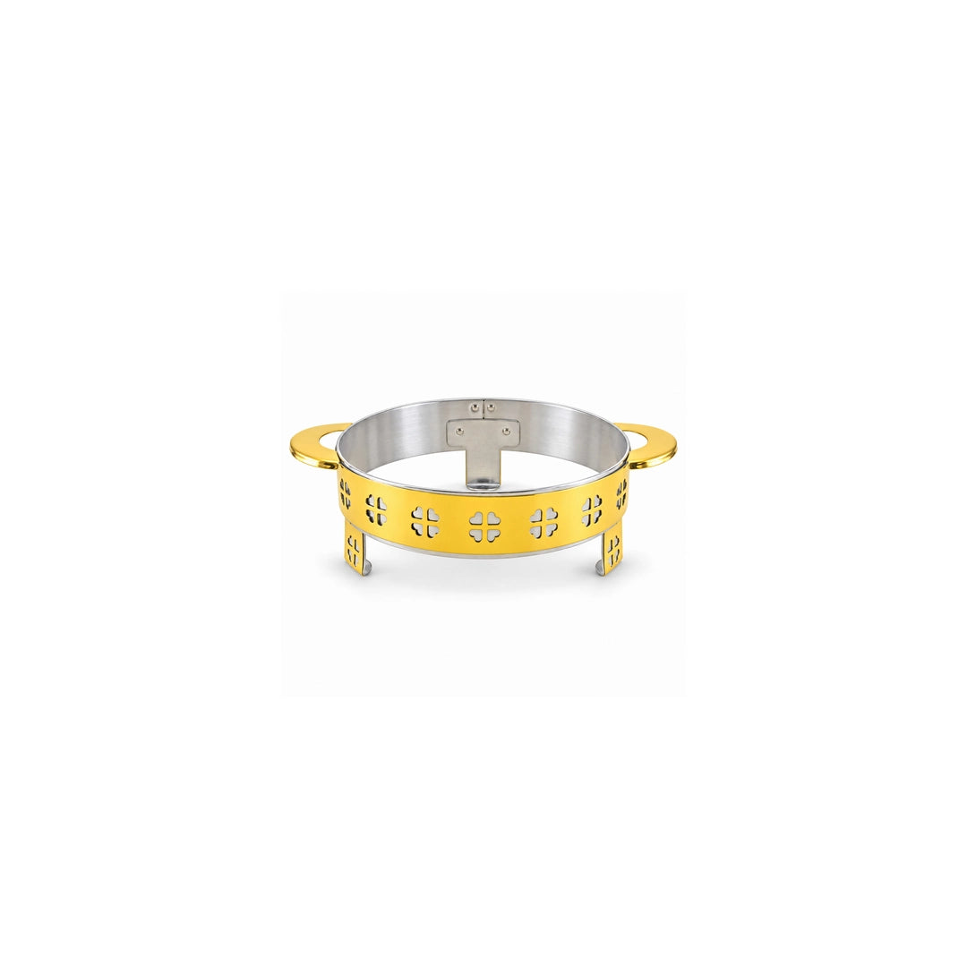 Oman Gold Coated Steel Serving Platter Stand | 20cm