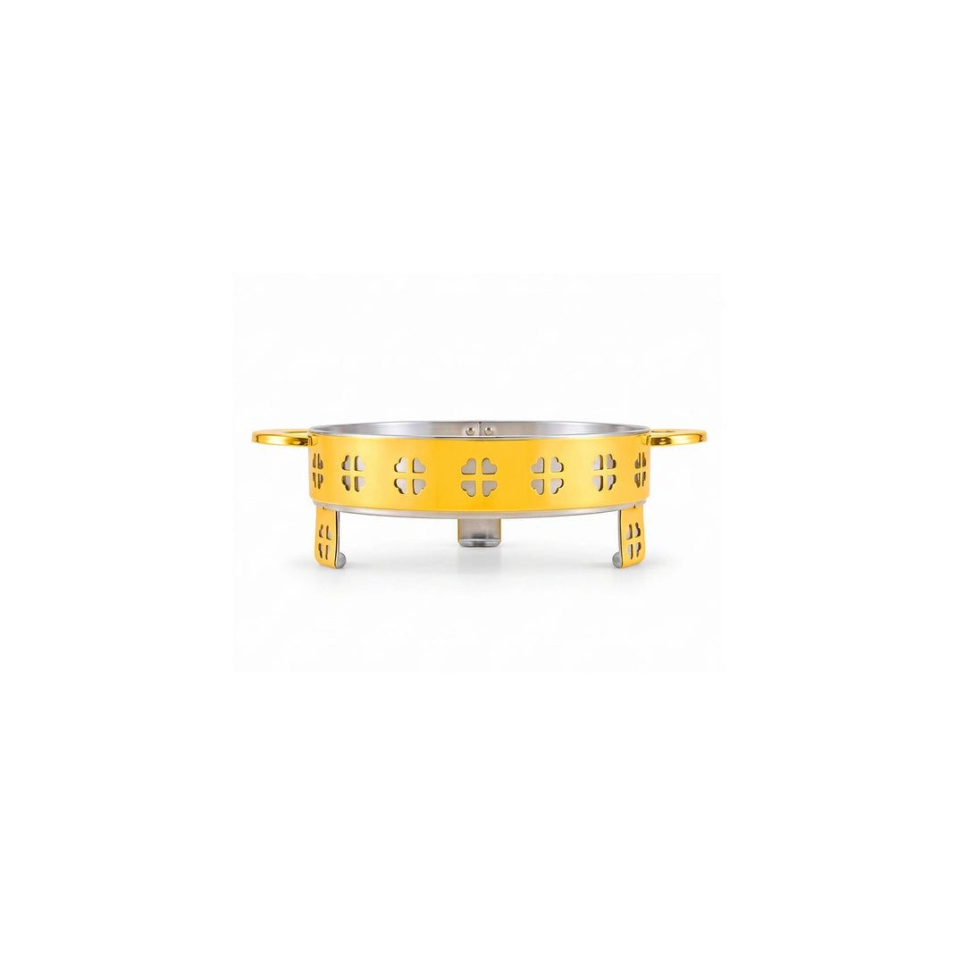 Oman Gold Coated Steel Serving Platter Stand | 24cm