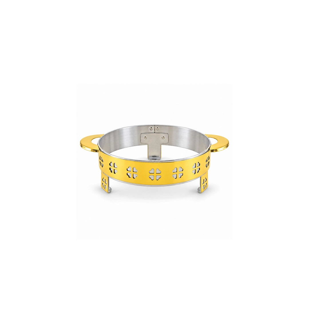 Oman Gold Coated Steel Serving Platter Stand | 24cm