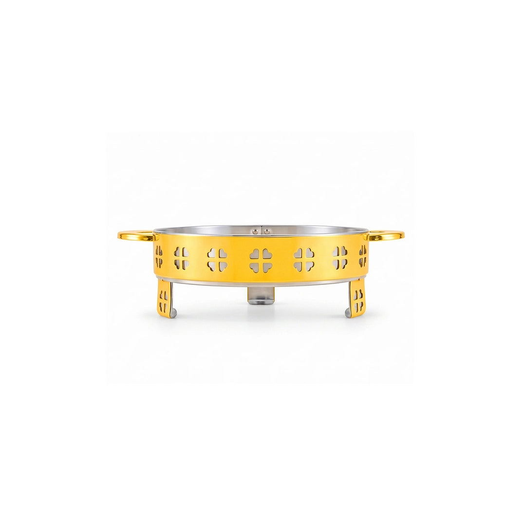 Oman Gold Coated Steel Serving Platter Stand | 28cm