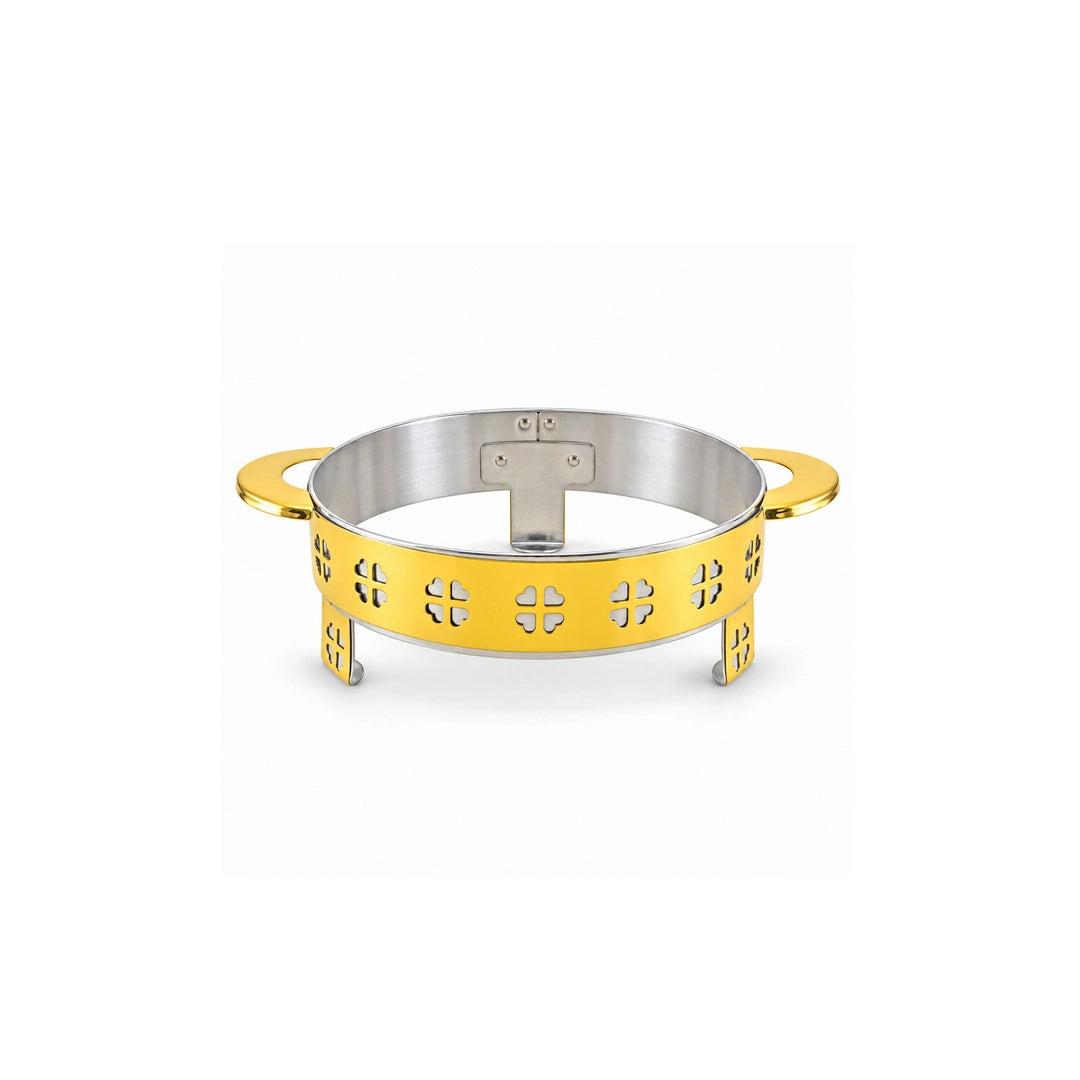 Oman Gold Coated Steel Serving Platter Stand | 28cm