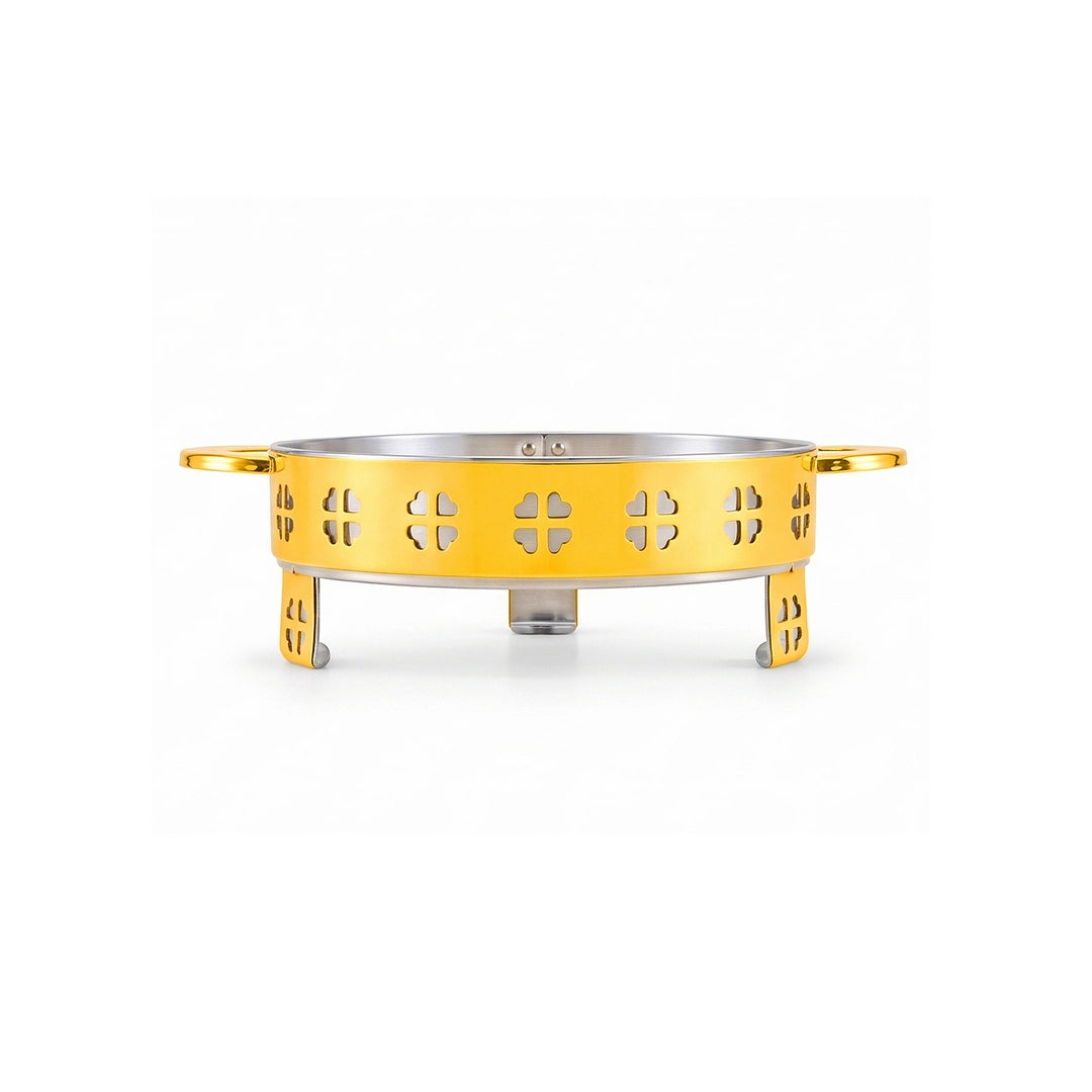 Oman Gold Coated Steel Serving Platter Stand | 32cm