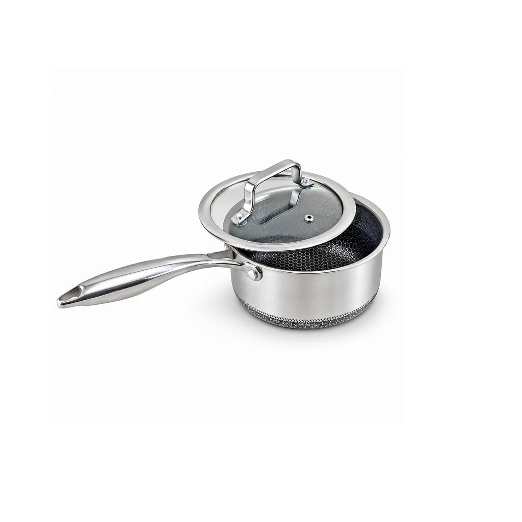 9TNINE Laser Coating Stainless Steel Sauce Pan | 18 & 20 Cm