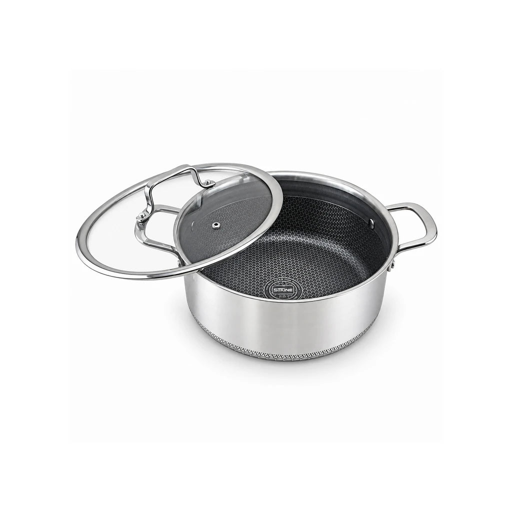 9TNINE Laser Coating Stainless Steel Cooking Pot | 28 & 30 Cm