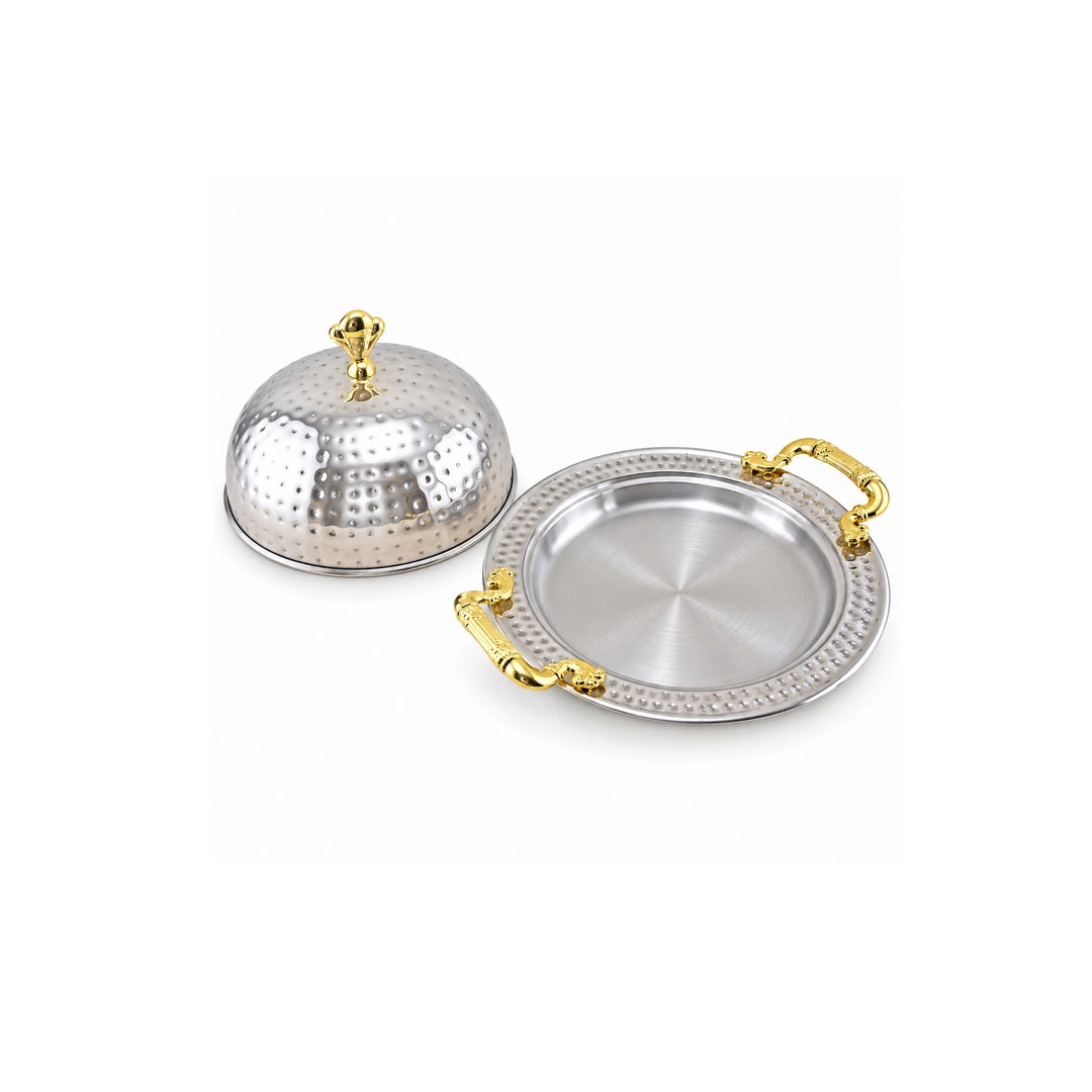 Oman Handmade Stainless Steel BBQ Serving Platter | 20cm to 40cm