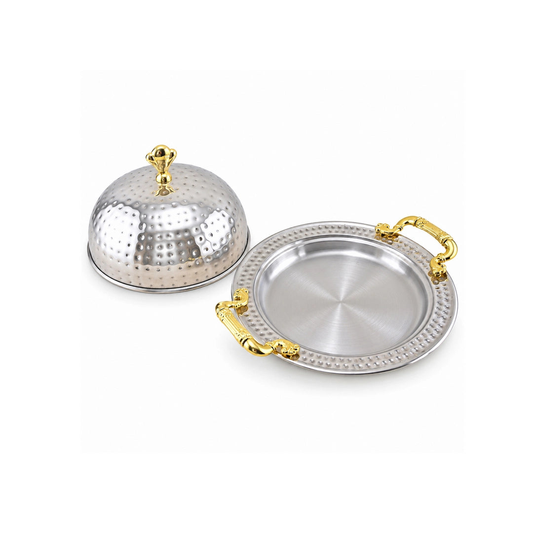 Oman Handmade Stainless Steel BBQ Serving Platter | 20cm to 40cm