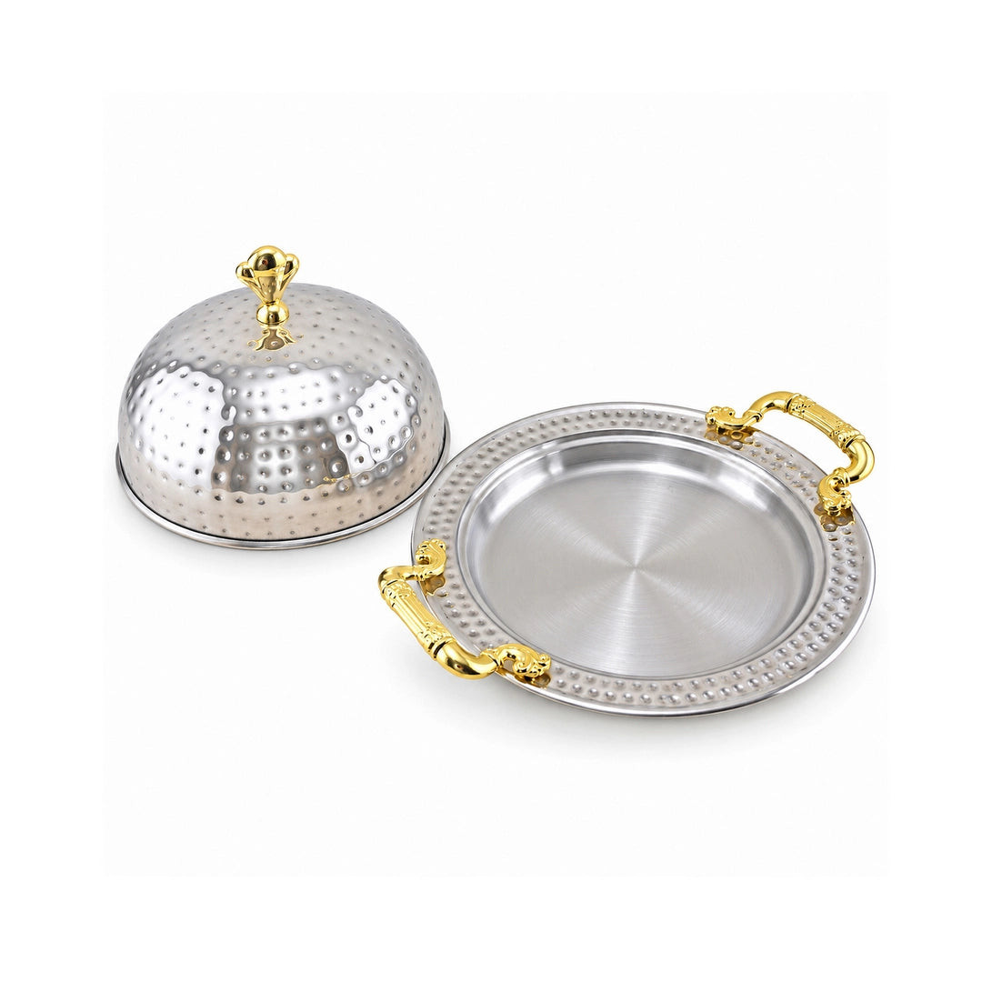 Oman Handmade Stainless Steel BBQ Serving Platter | 20cm to 40cm