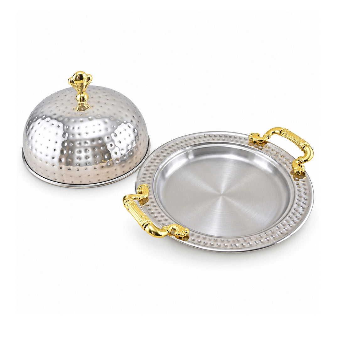 Oman Handmade Stainless Steel BBQ Serving Platter | 20cm to 40cm