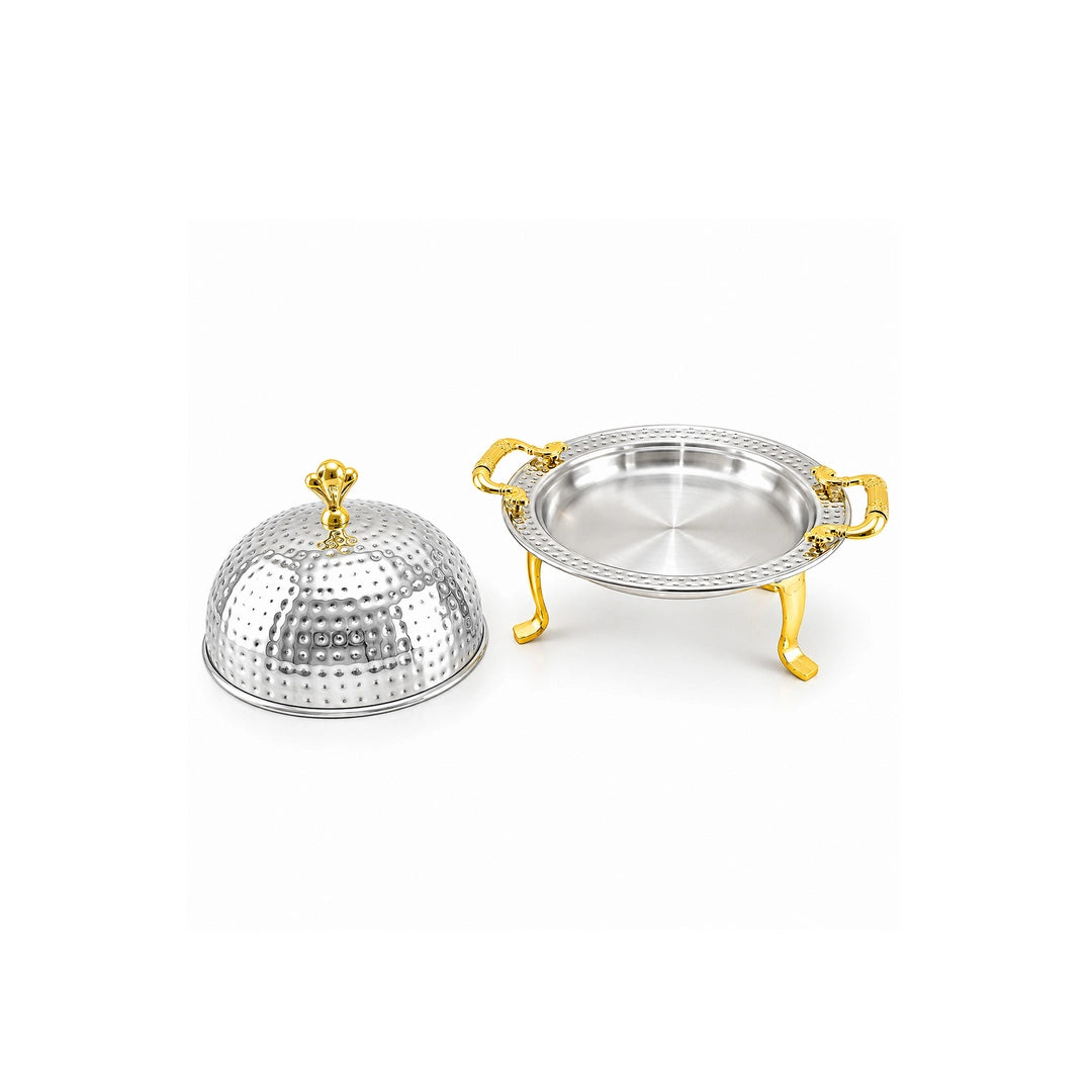 Mansab Handmade Stainless Steel BBQ Platter | 6 Sizes: 20cm to 40cm