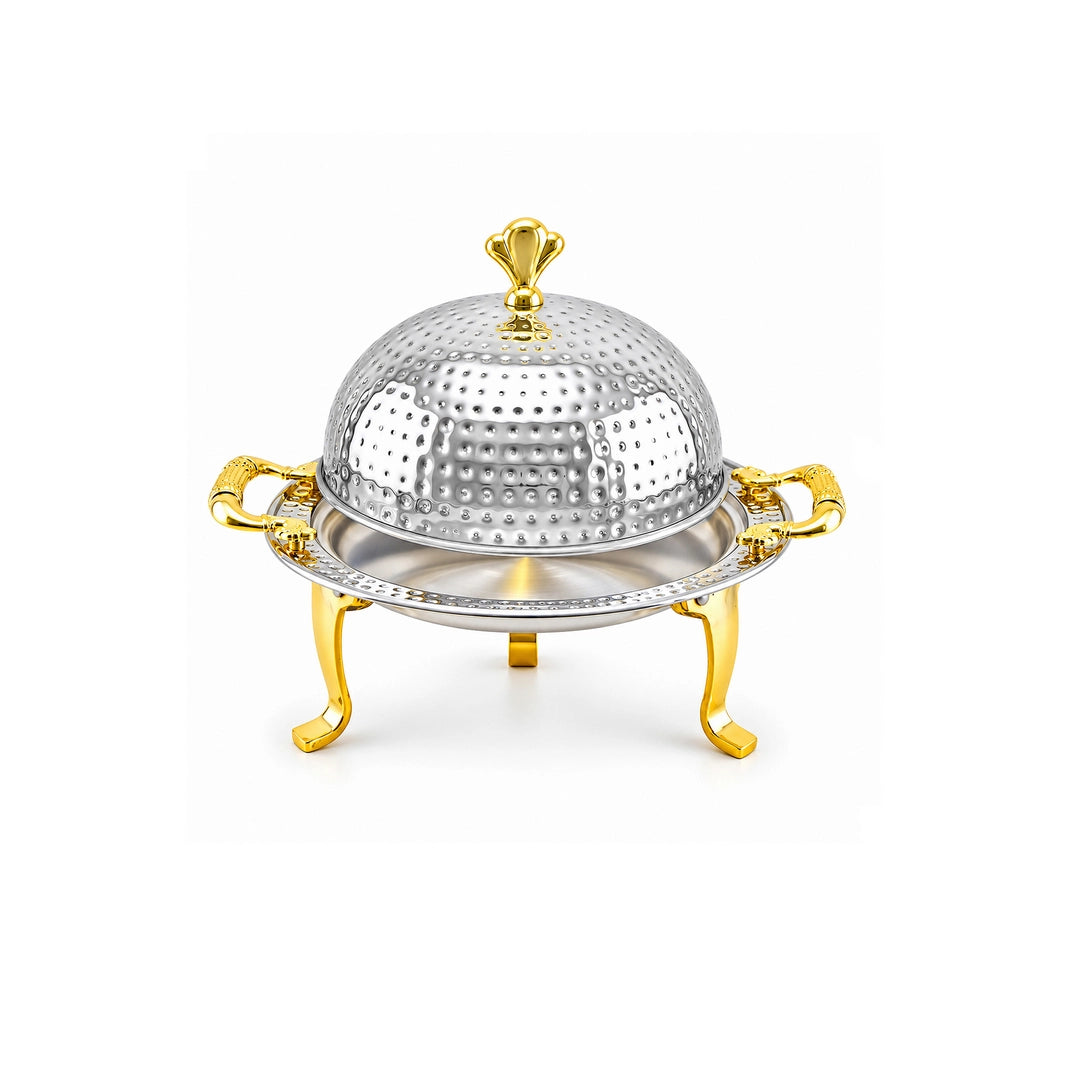 Mansab Handmade Stainless Steel BBQ Platter | 6 Sizes: 20cm to 40cm